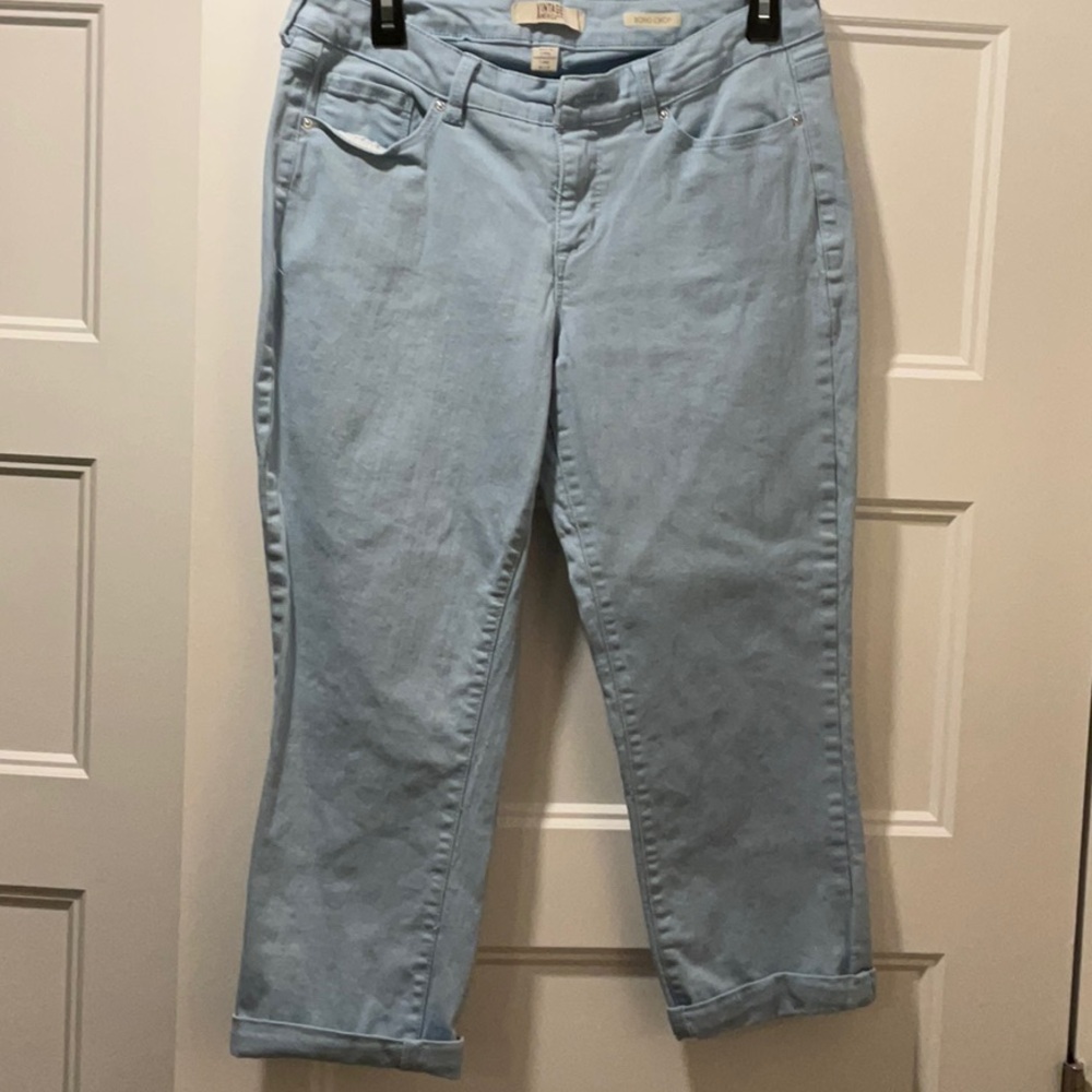Vintage America Light Blue Boho Crop Jeans
